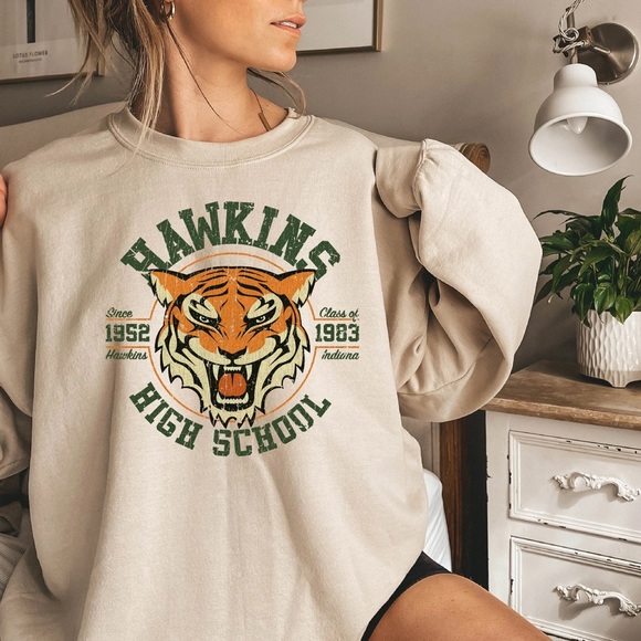 Stranger Things Hawkins High School Sweatshirt - Picture 1 of 4